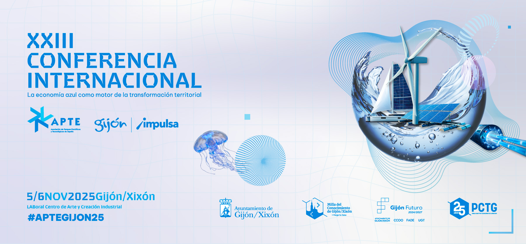 Imagen principal de la conferencia internacional organizada en el por APTE en Gijón